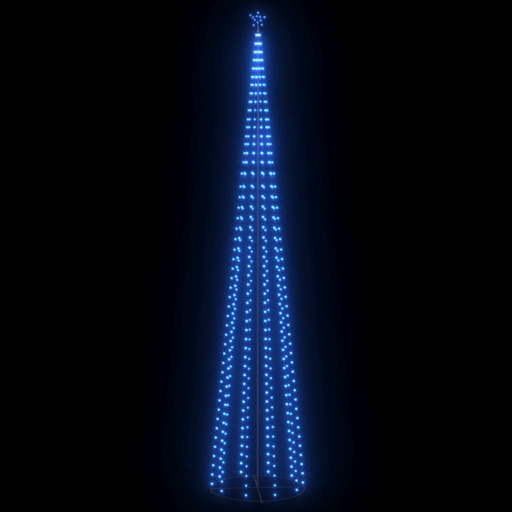 Stožasto božićno drvce sa 752 plave LED žarulje 160 x 500 cm