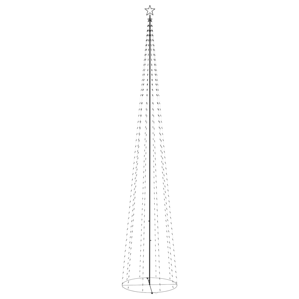 Stožasto božićno drvce sa 752 plave LED žarulje 160 x 500 cm