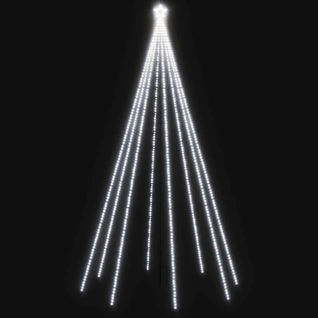 Božićno drvce s padajućim LED svjetlima 400 LED žarulja 2,5 m