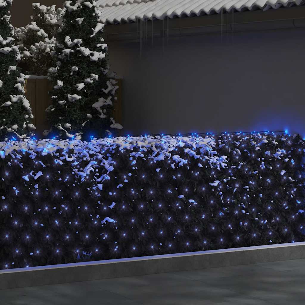 Božićna svjetlosna mreža svjetloplava 3 x 3 m 306 LED