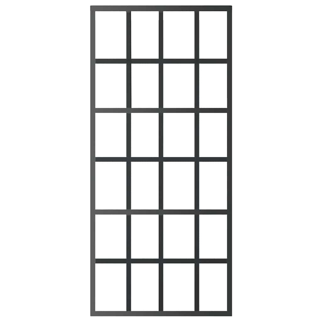 Klizna vrata od stakla ESG i aluminija 90 x 205 cm crna