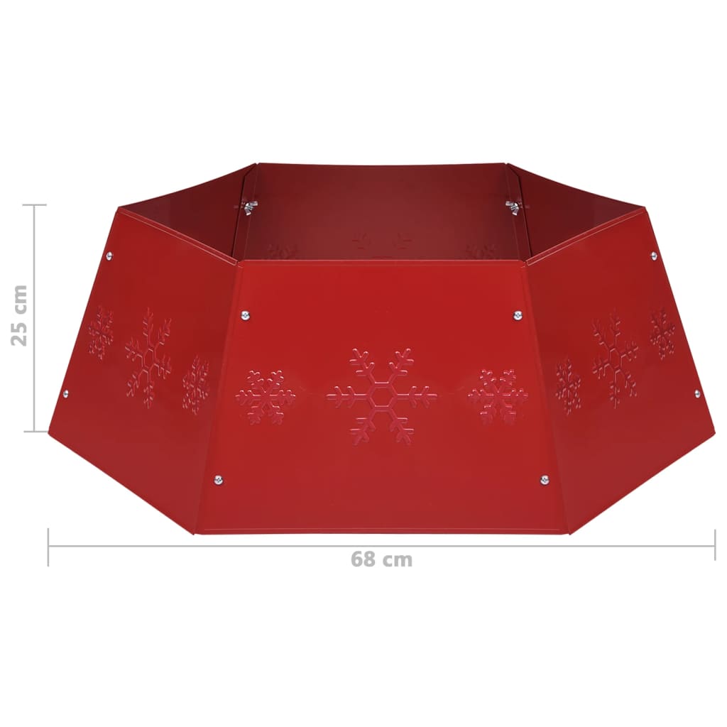Podloga za božićno drvce crvena Ø 68 x 25 cm