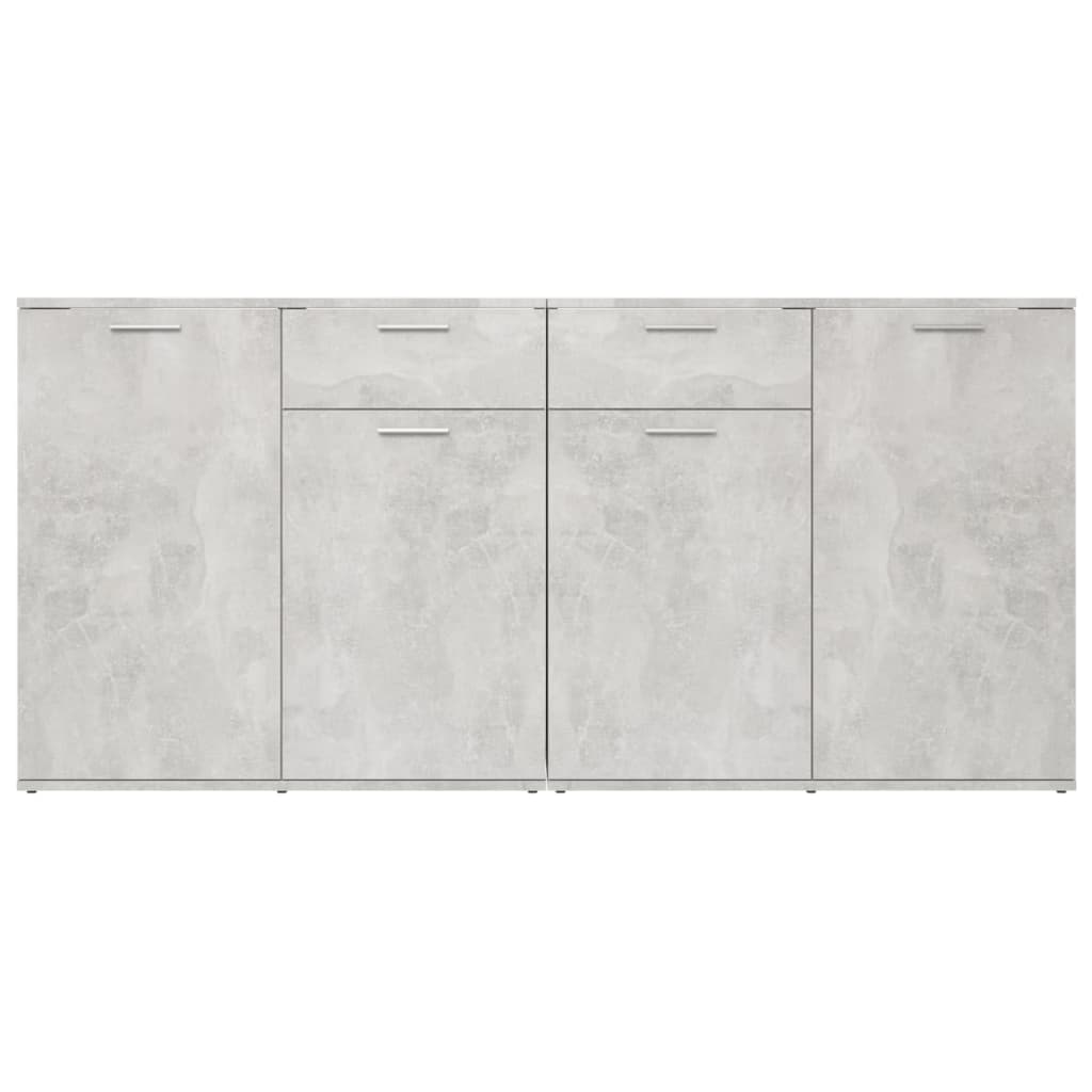 Komoda siva boja betona 160 x 36 x 75 cm od konstruiranog drva