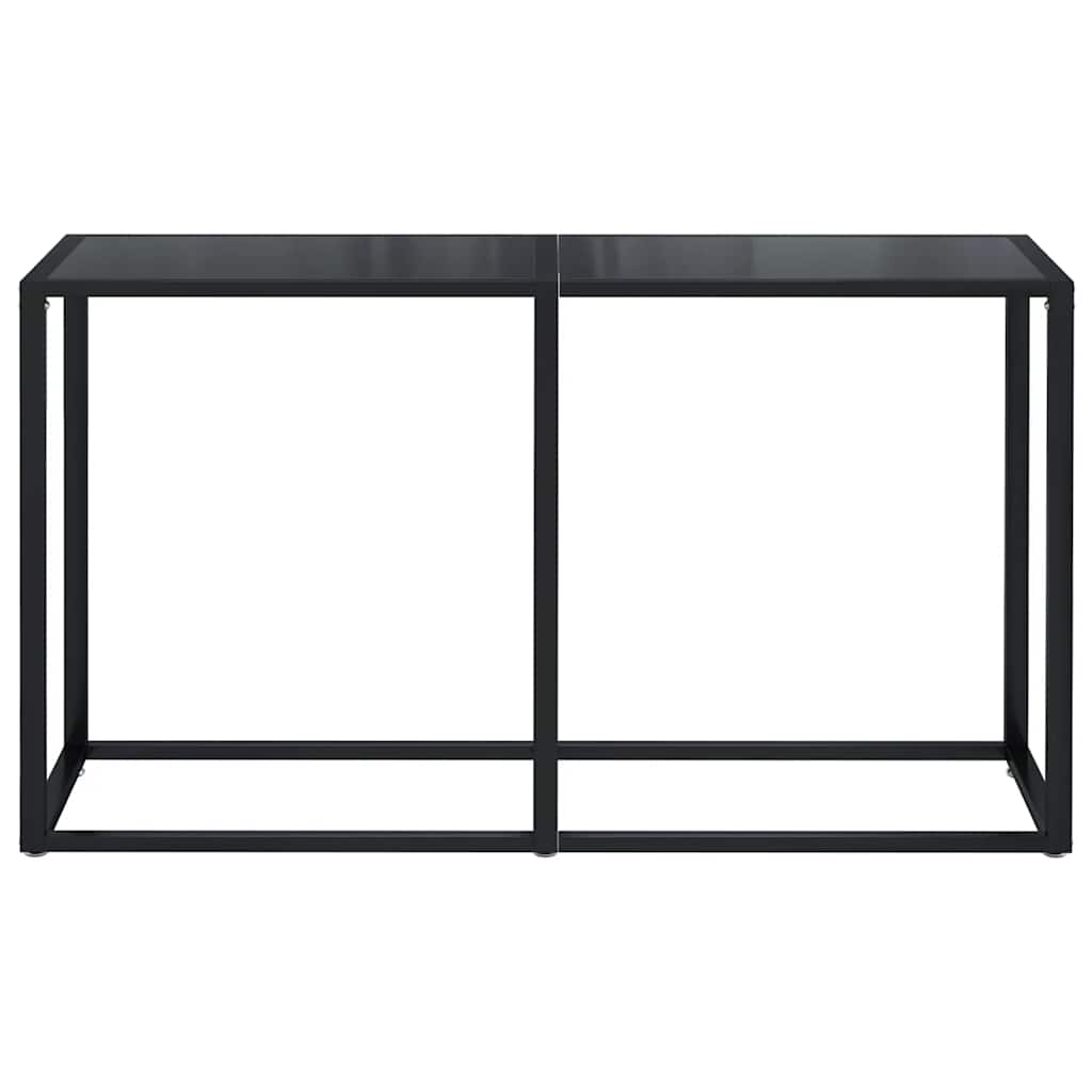 Konzolni stol crni 140 x 35 x 75,5 cm od kaljenog stakla