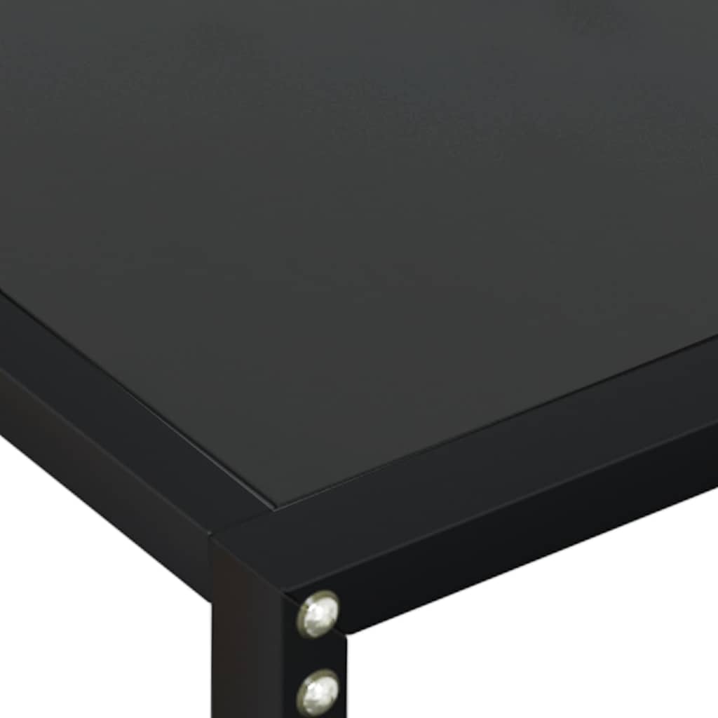 Konzolni stol crni 180 x 35 x 75,5 cm od kaljenog stakla