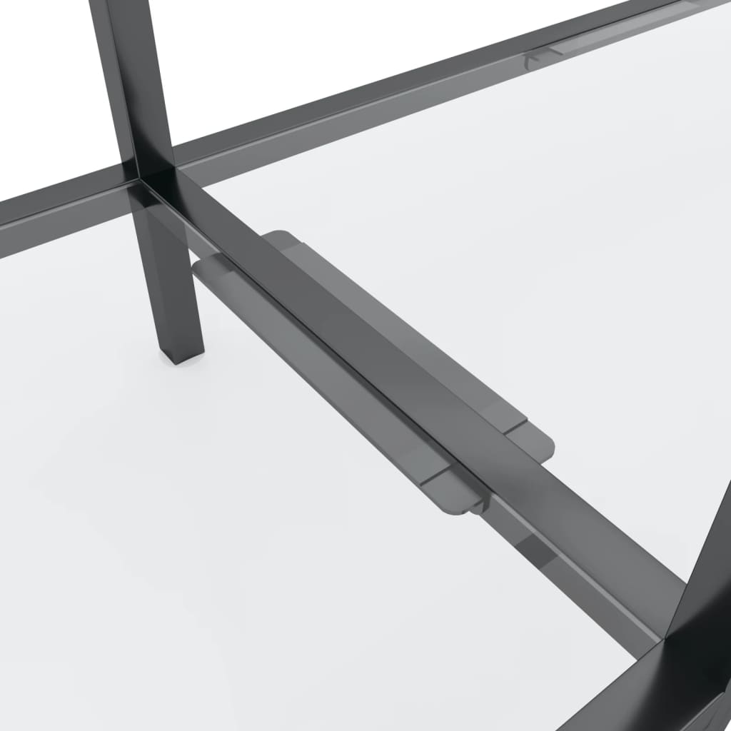 Konzolni stol prozirni 140 x 35 x 75,5 cm od kaljenog stakla