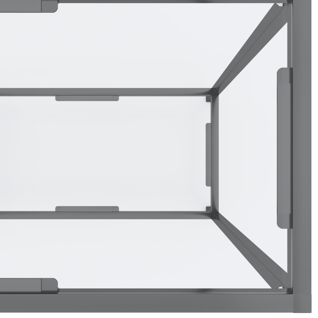 Konzolni stol prozirni 140 x 35 x 75,5 cm od kaljenog stakla