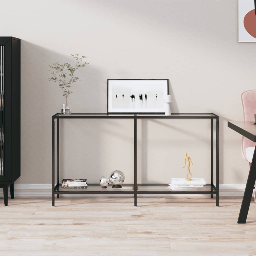 Konzolni stol prozirni 140 x 35 x 75,5 cm od kaljenog stakla