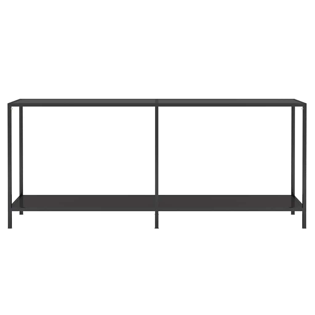 Konzolni stol crni 180 x 35 x 75,5 cm od kaljenog stakla