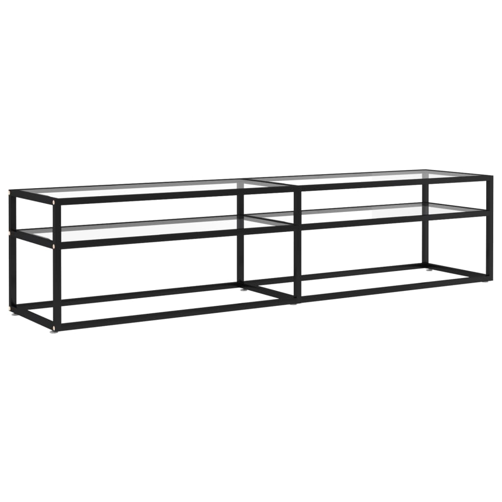 TV ormarić prozirni 180 x 40 x 40,5 cm od kaljenog stakla