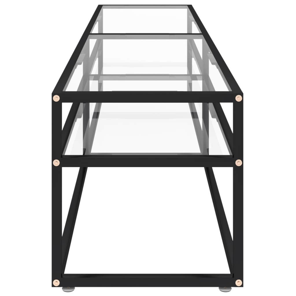 TV ormarić prozirni 180 x 40 x 40,5 cm od kaljenog stakla