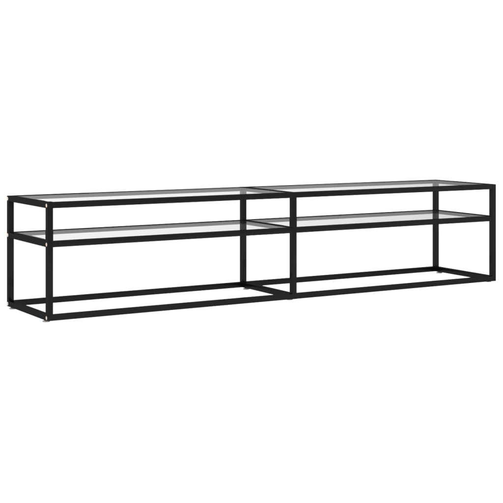 TV ormarić prozirni 200 x 40 x 40,5 cm od kaljenog stakla