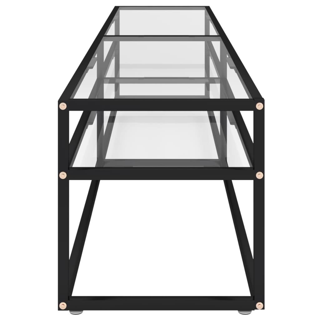 TV ormarić prozirni 200 x 40 x 40,5 cm od kaljenog stakla