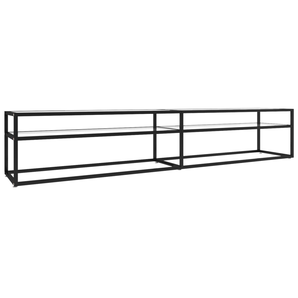 TV ormarić prozirni 220 x 40 x 40,5 cm od kaljenog stakla