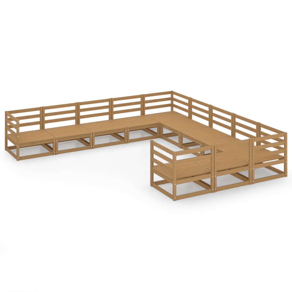 11-dijelna vrtna garnitura od masivne borovine