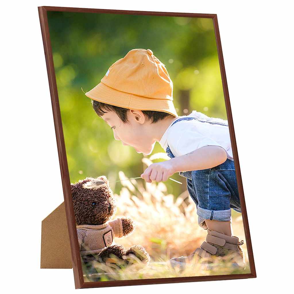 Okviri za fotografije 5 kom za zid i stol brončani 70x90 cm MDF