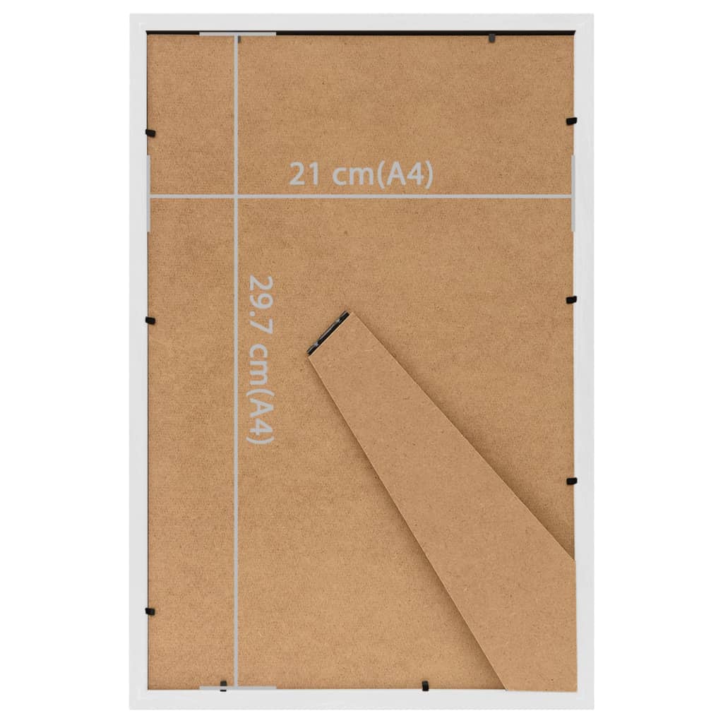 Okviri za fotografije 3 kom za stol bijeli 21 x 29,7 cm MDF