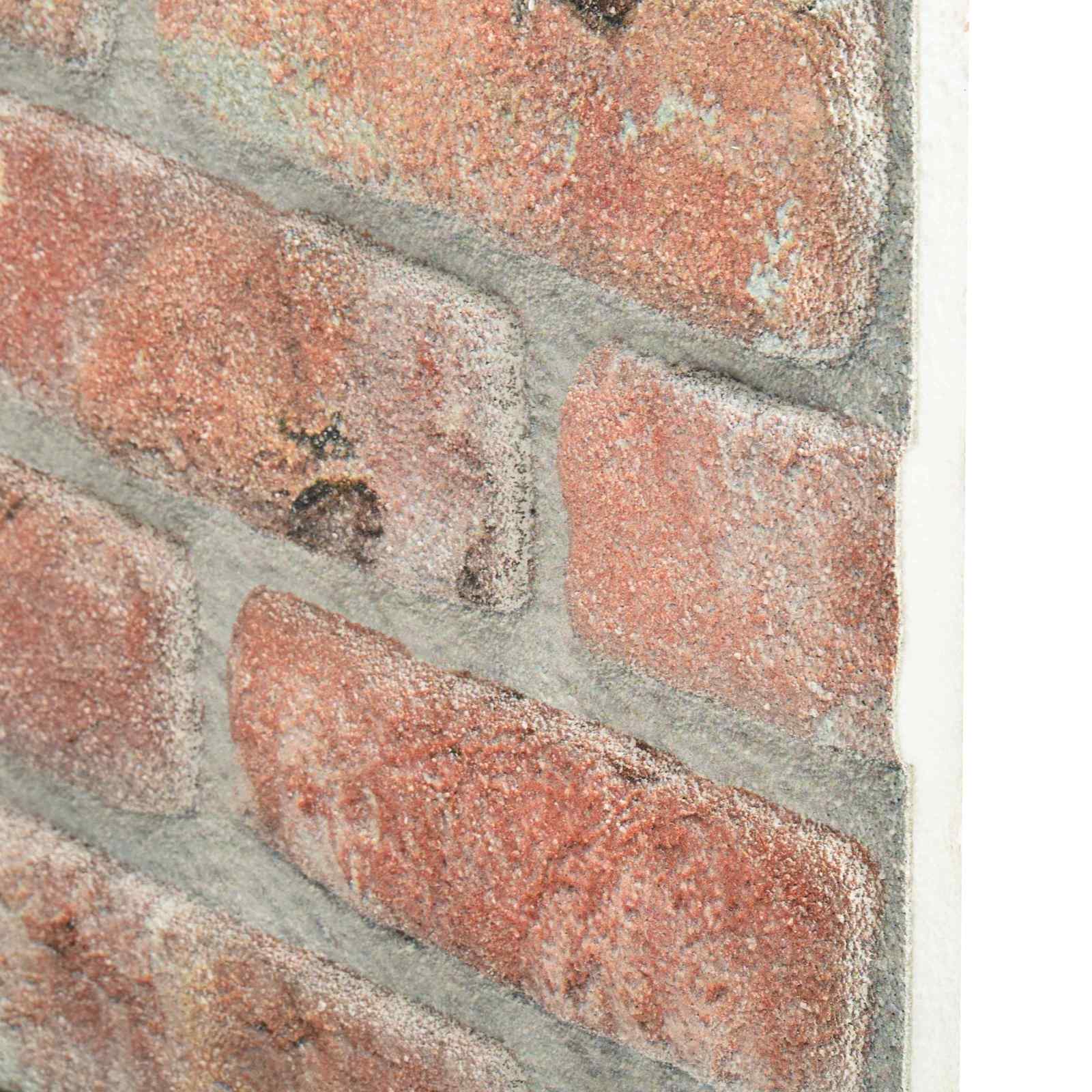 Zidne panele 10 pcs Crvena 100 x 50 cm EPS pjena