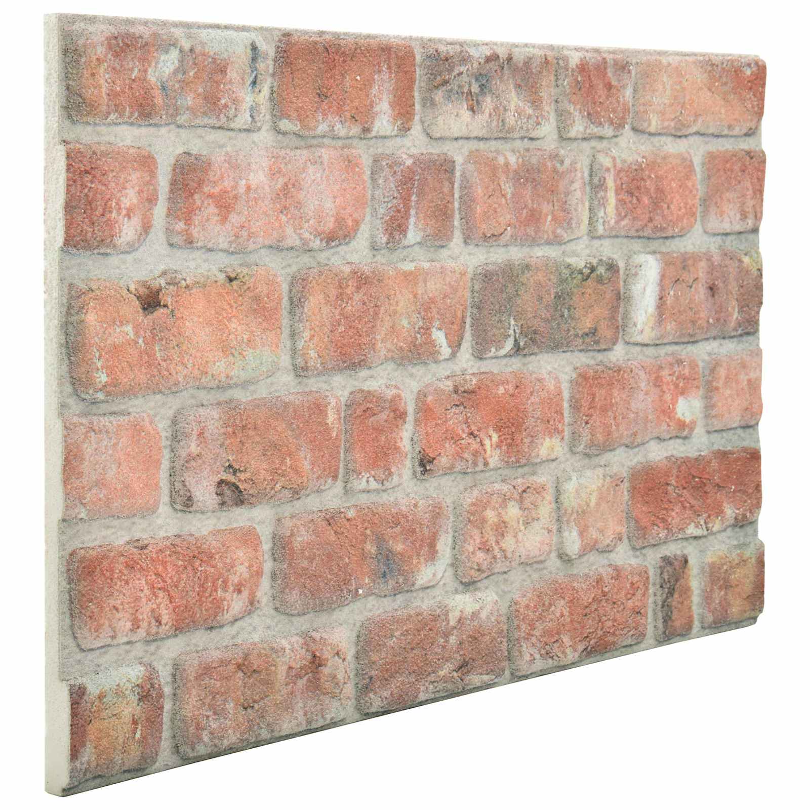 Zidne panele 10 pcs Crvena 100 x 50 cm EPS pjena
