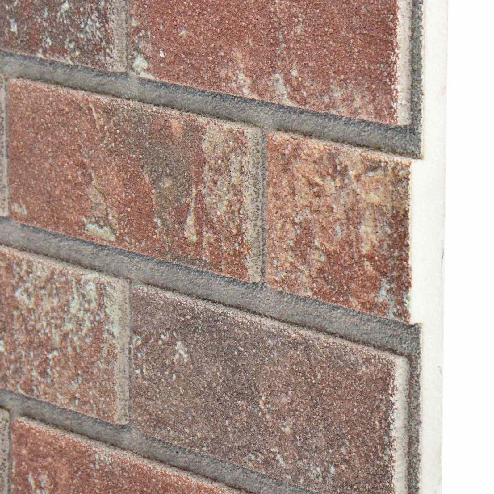 Zidne panele 10 pcs Tamno Smeđa i Siva 100 x 50 cm EPS pjena