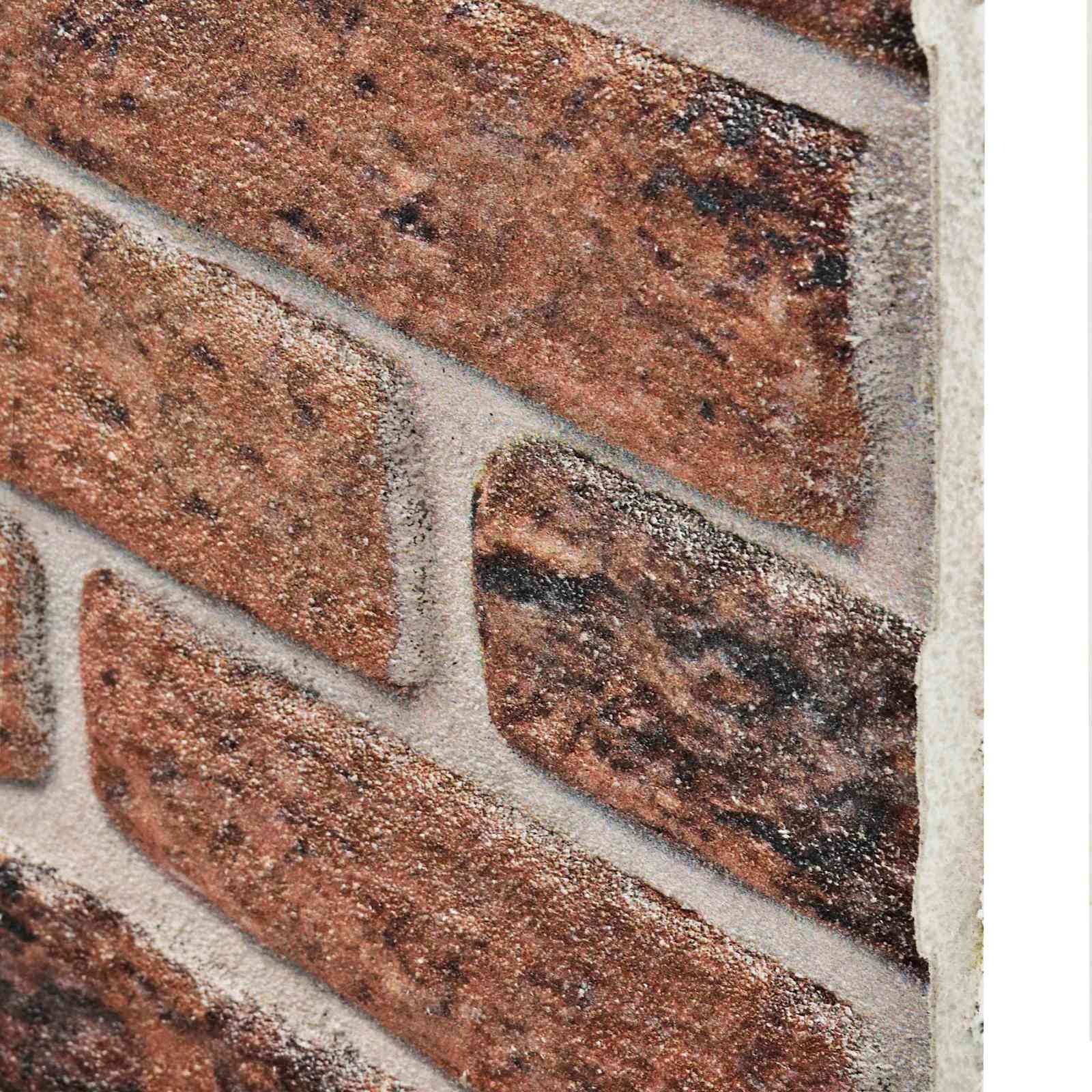 Zidne panele 10 pcs Smeđi cigla 100 x 50 cm EPS pjena