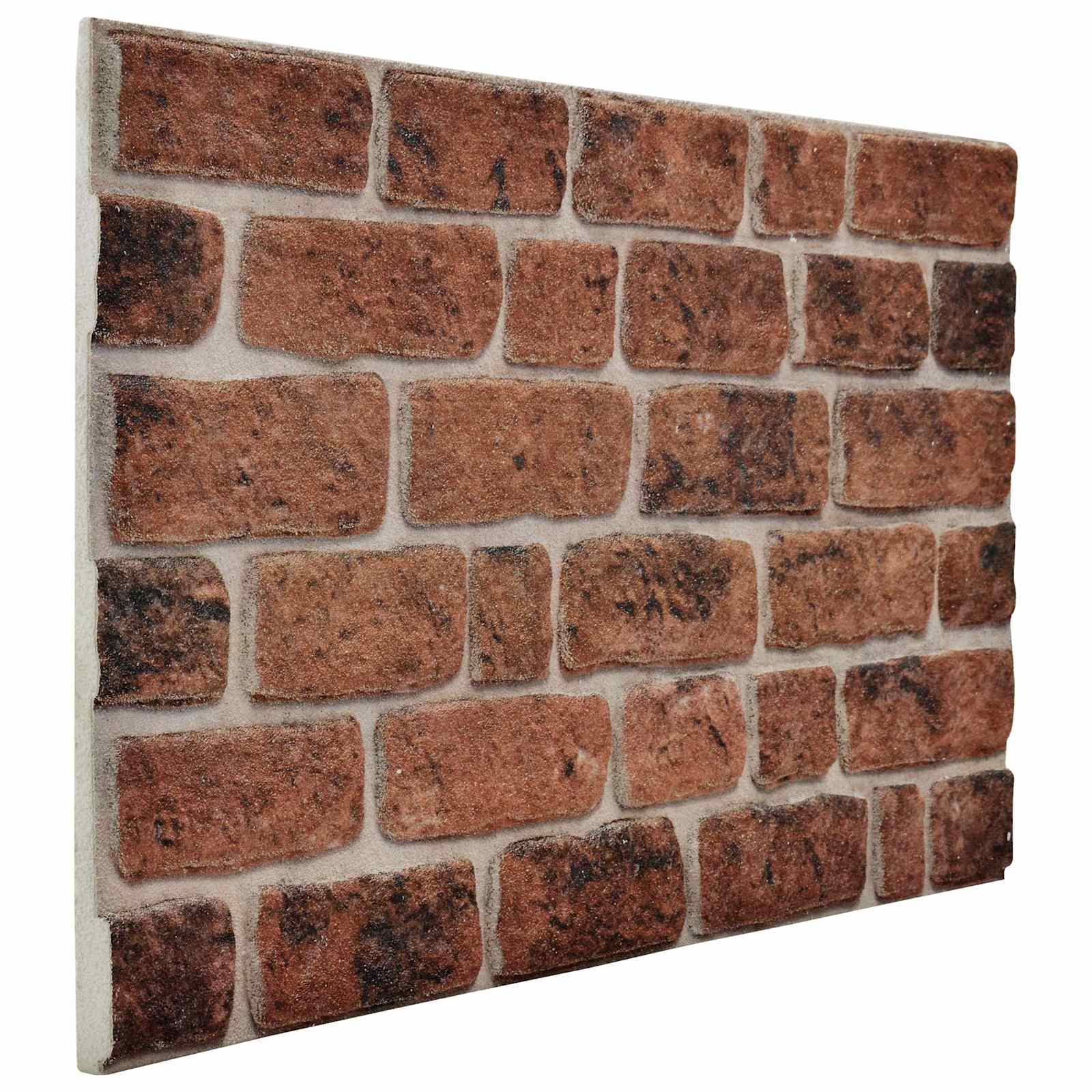 Zidne panele 10 pcs Smeđi cigla 100 x 50 cm EPS pjena