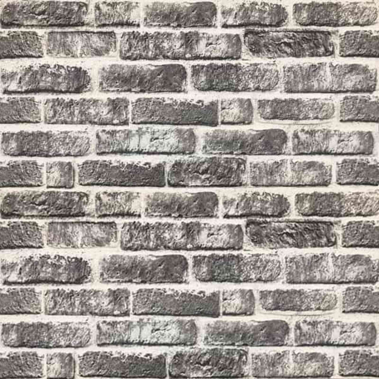 Zidne panele 10 pcs Tamno siva i bijela 100 x 50 cm EPS pjena