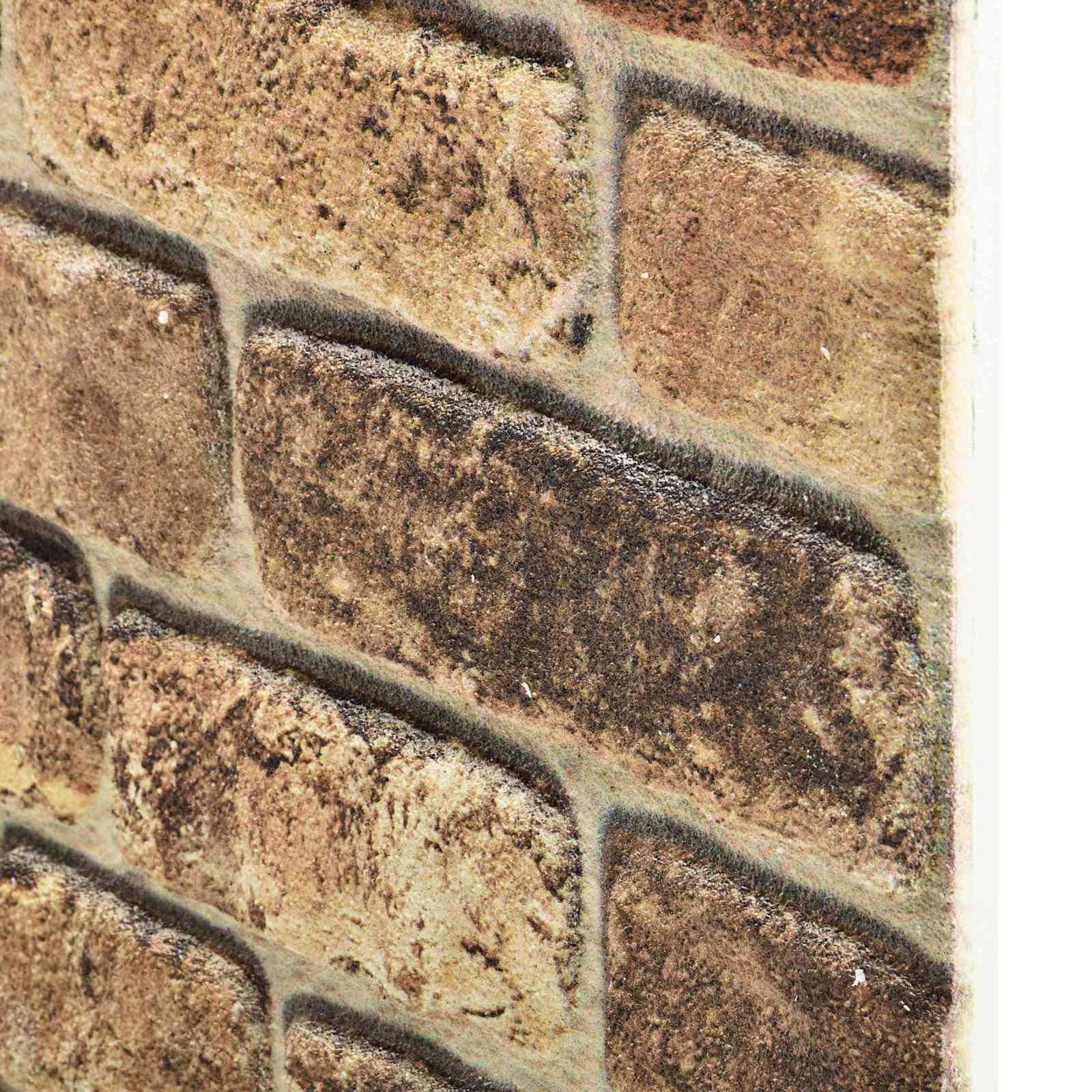 Zidne panele 10 pcs Tamni pijesak 100 x 50 cm EPS pjena