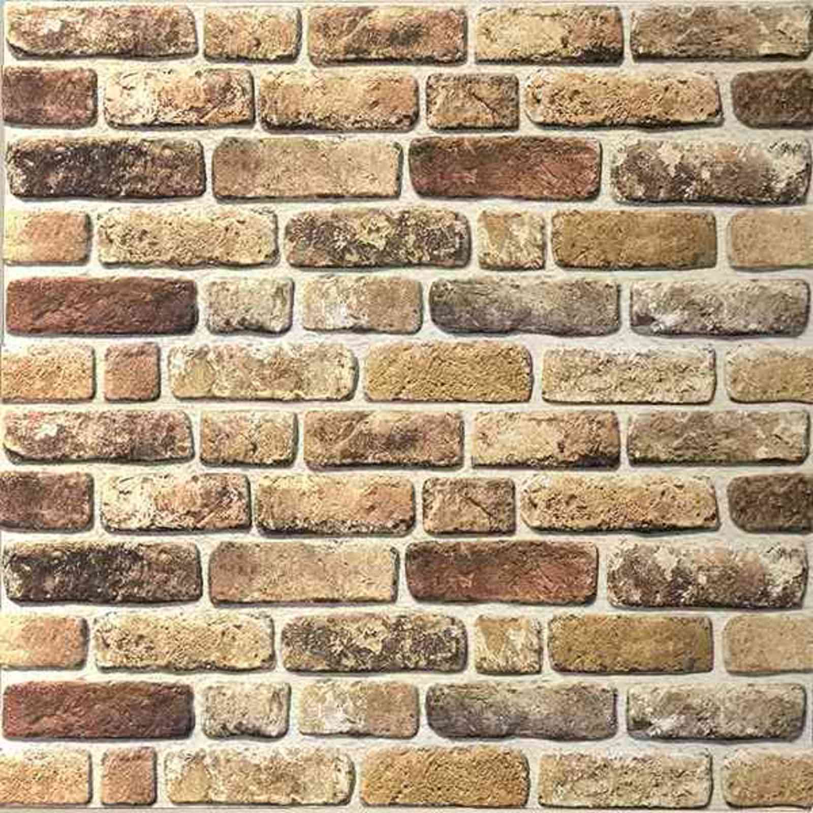 Zidne panele 10 pcs Tamni pijesak 100 x 50 cm EPS pjena