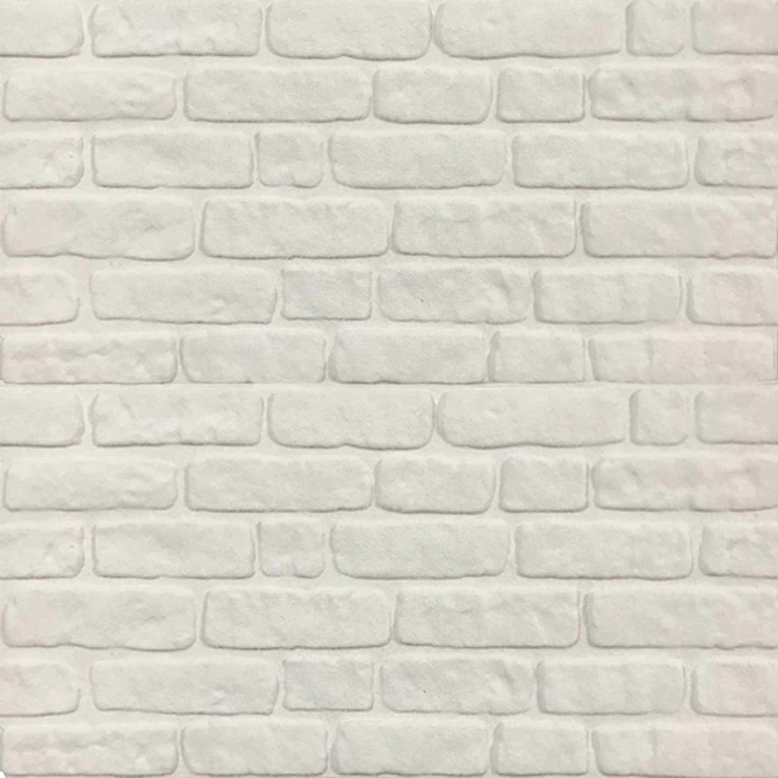 Zidne panele 10 pcs Bijela 100 x 50 cm EPS pjena