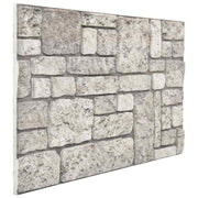 Zidne panele 10 pcs Siva 100 x 50 cm EPS pjena