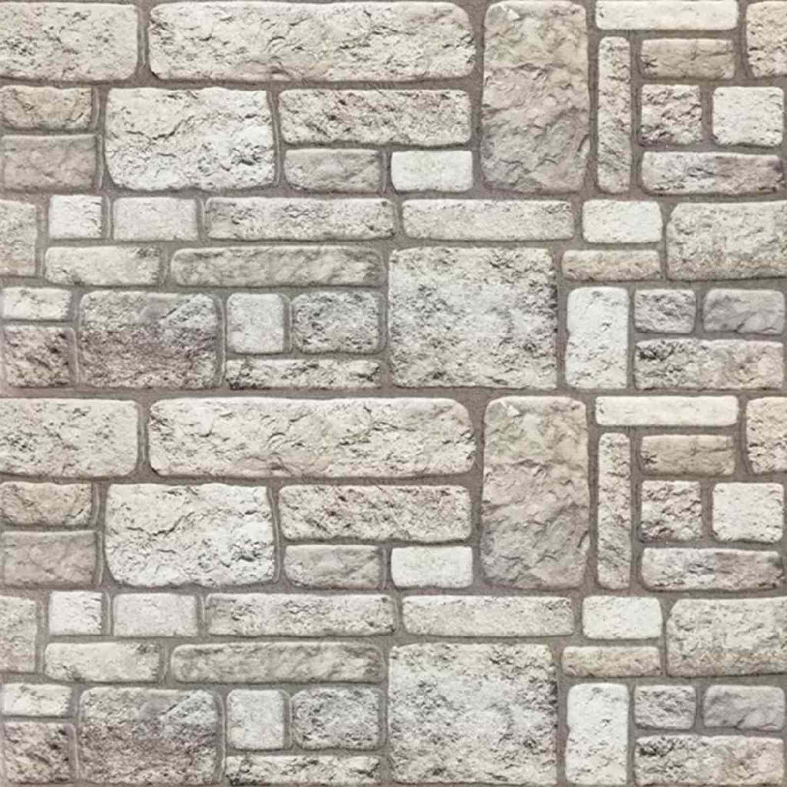 Zidne panele 10 pcs Siva 100 x 50 cm EPS pjena