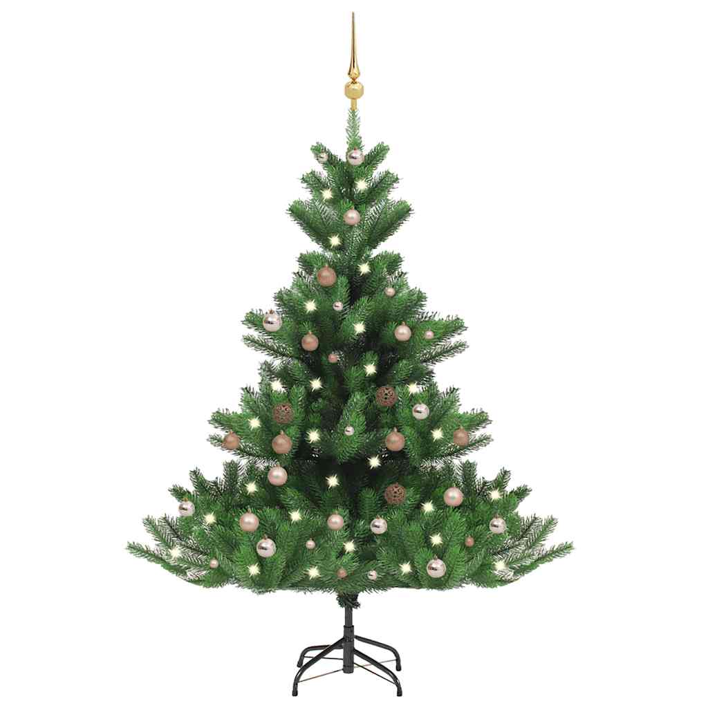 Umjetno drvce kavkaška jela LED s kuglicama zeleno 150 cm