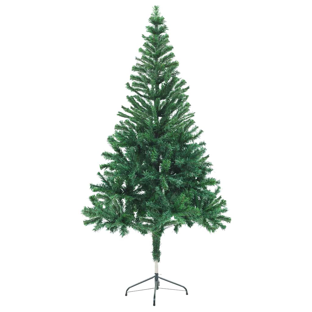 Umjetno osvijetljeno božićno drvce s kuglicama 150 cm 380 grana