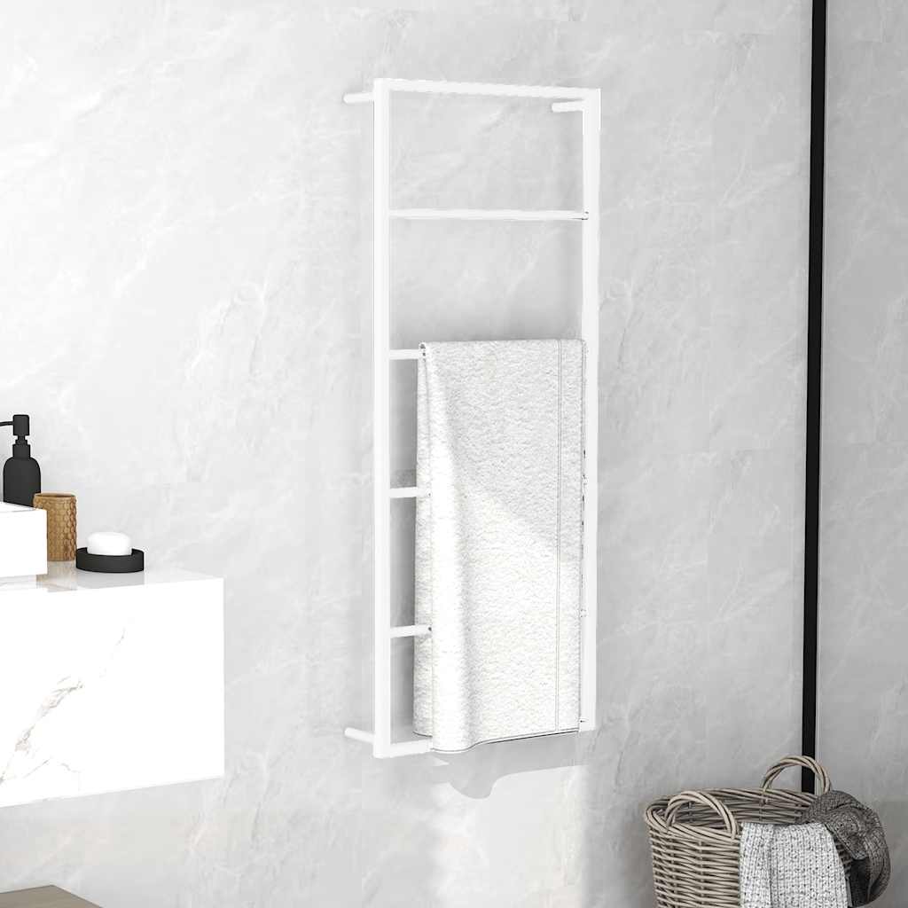 Vješalica za ručnike Bijela 45x10x115 cm Čelik