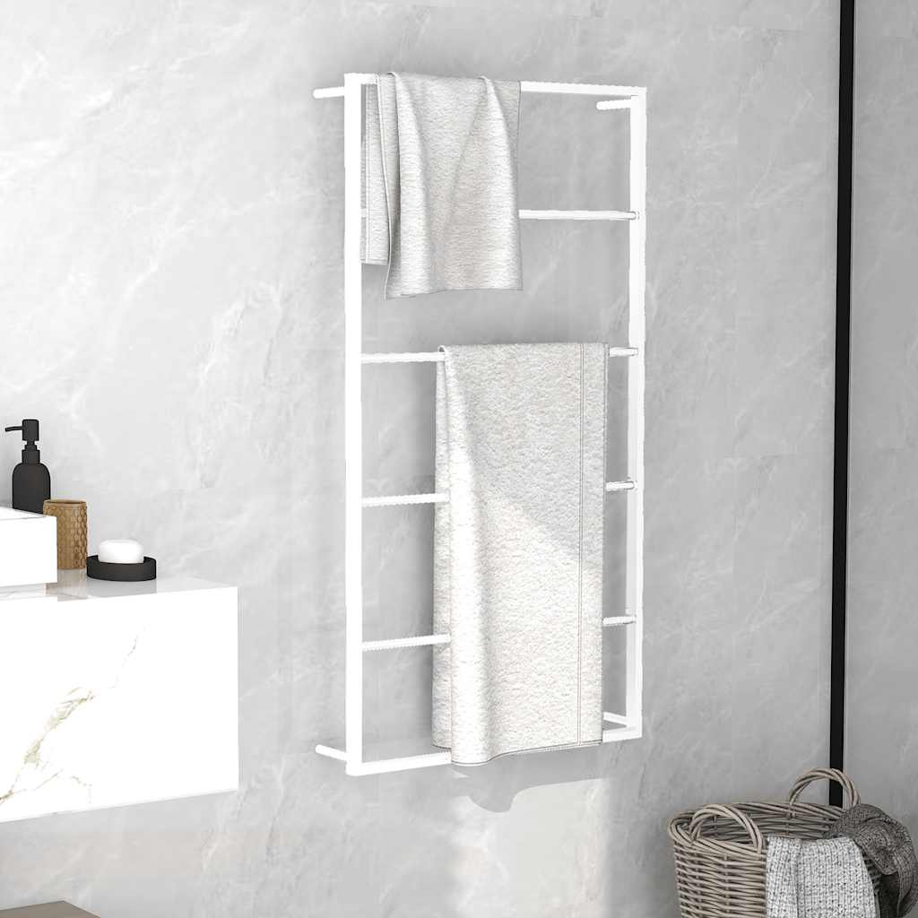 Vješalica za ručnike Bijela 60x10x116 cm Čelik