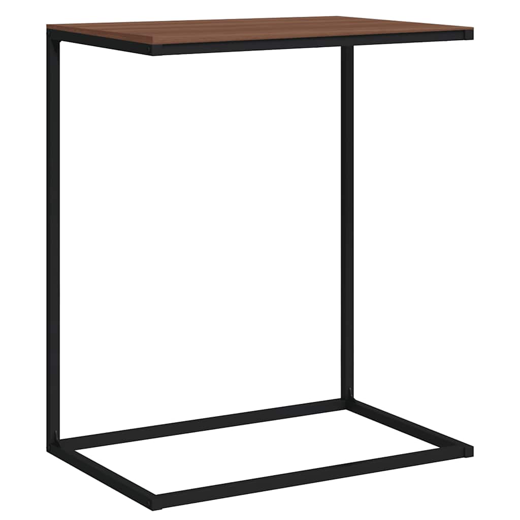 Bočni stolić crni 55 x 35 x 66 cm od konstruiranog drva
