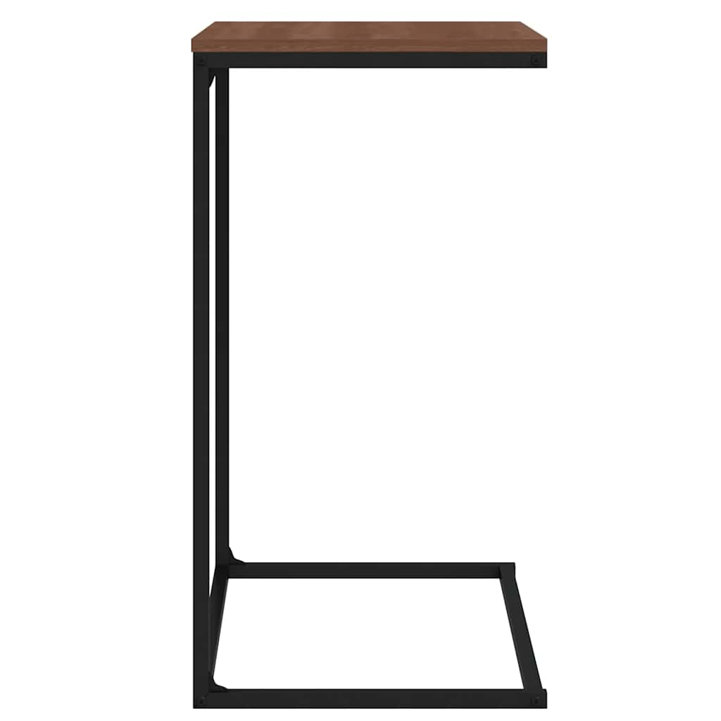 Bočni stolić crni 55 x 35 x 66 cm od konstruiranog drva