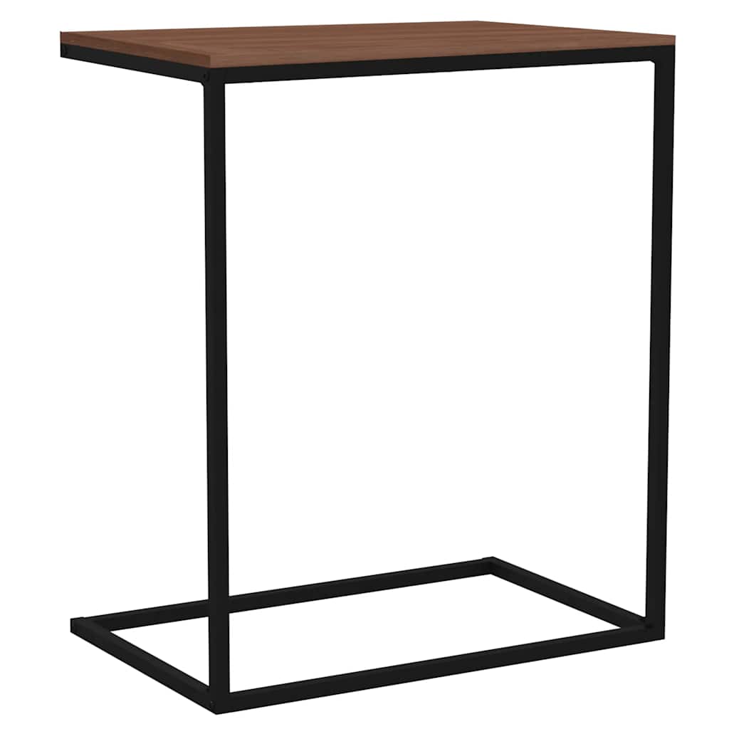 Bočni stolić crni 55 x 35 x 66 cm od konstruiranog drva