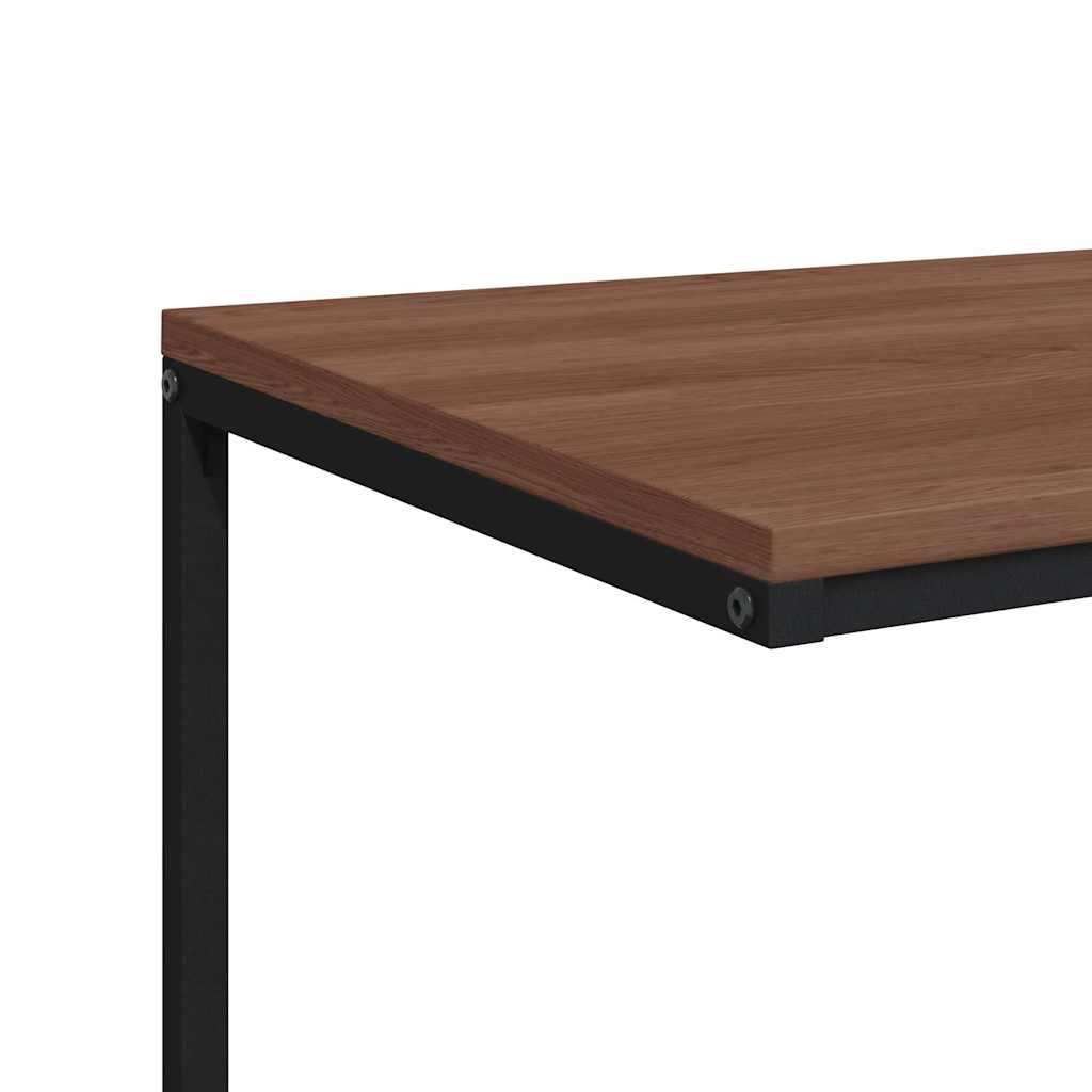 Bočni stolić crni 55 x 35 x 66 cm od konstruiranog drva