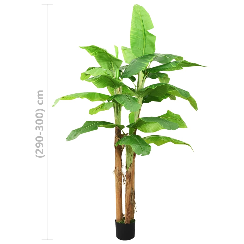 Umjetno drvo banane s posudom 300 cm zeleno