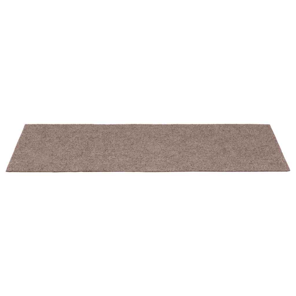 Prostirke za stepenice samoljepljive 15 kom 60x25 cm svijetlosmeđe pravokutne