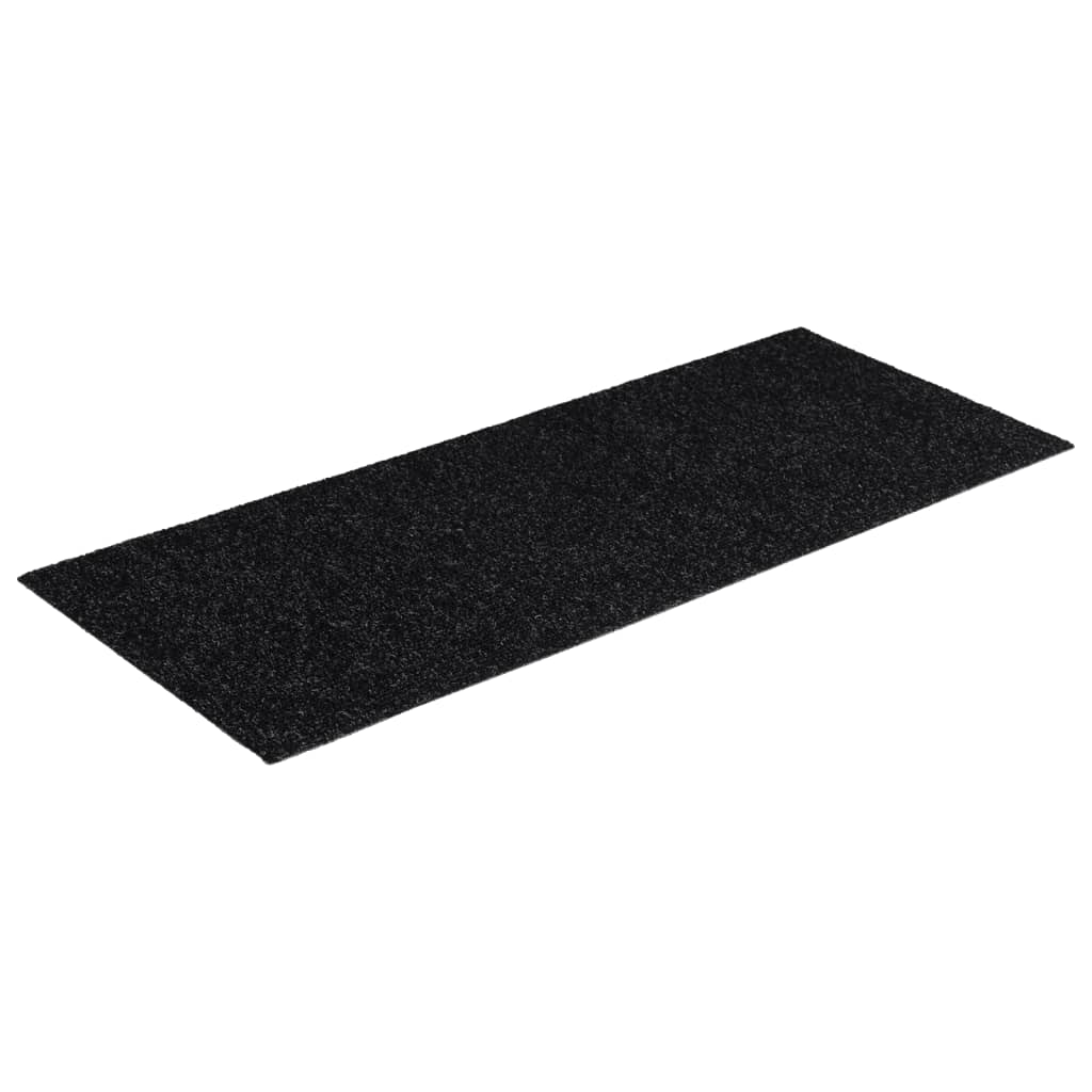 Prostirke za stepenice samoljepljive 15 kom 60x25 cm crne pravokutne