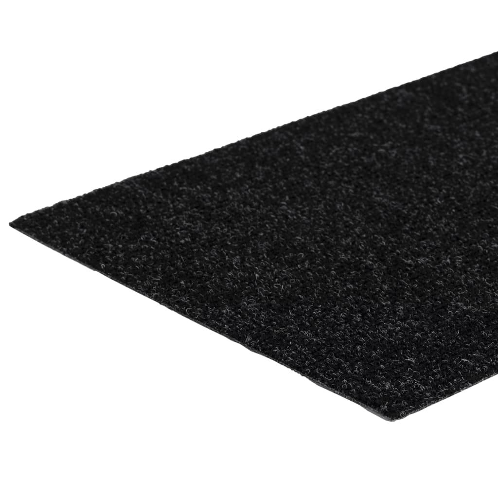 Prostirke za stepenice samoljepljive 15 kom 60x25 cm crne pravokutne