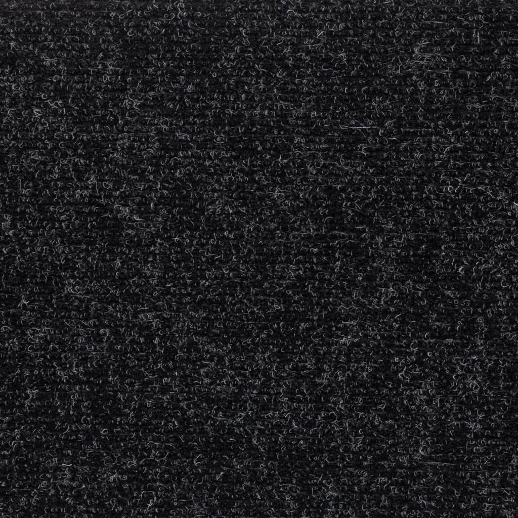 Prostirke za stepenice samoljepljive 15 kom 60x25 cm crne pravokutne