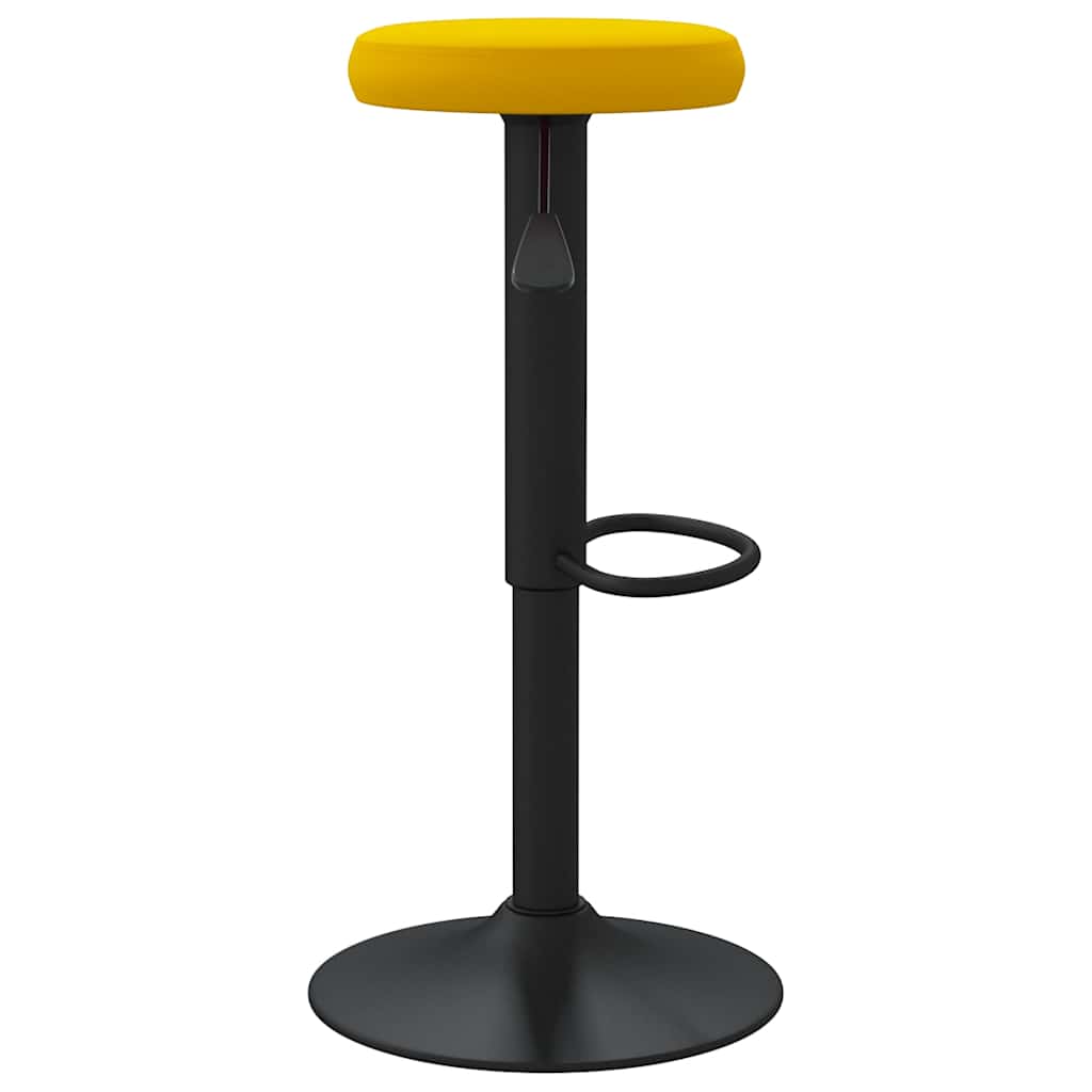 Barski stolci 2 kom boja senfa baršunasti