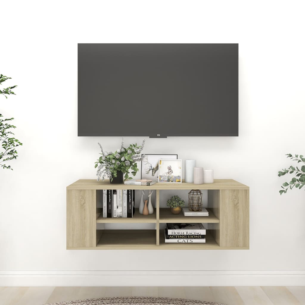 Zidni TV ormarić boja hrasta sonome 102 x 35 x 35 cm drveni