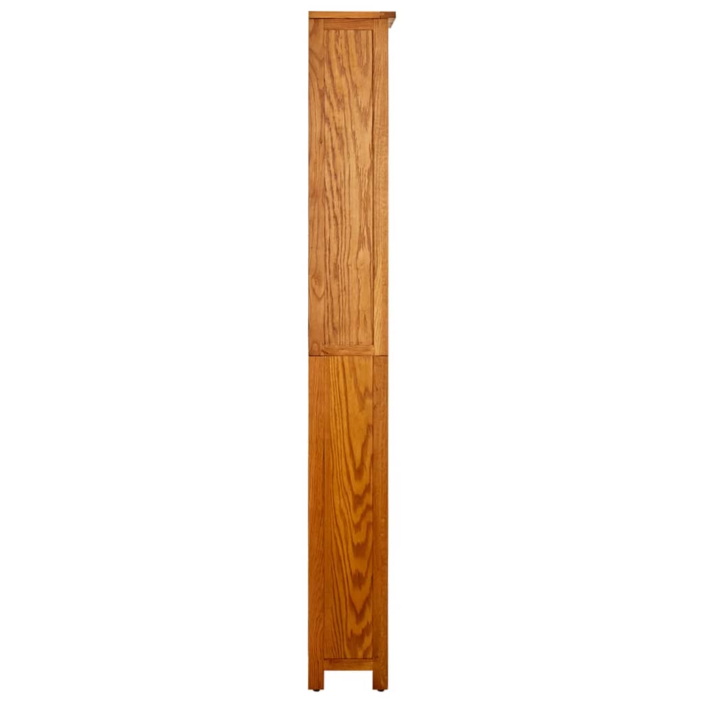 Police za knjige s 6 razine 52x22x180 cm od masivne hrastovine