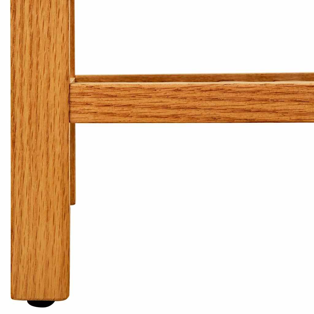 Stalak za obuću s 5 polica 50x27x100 cm od masivne hrastovine