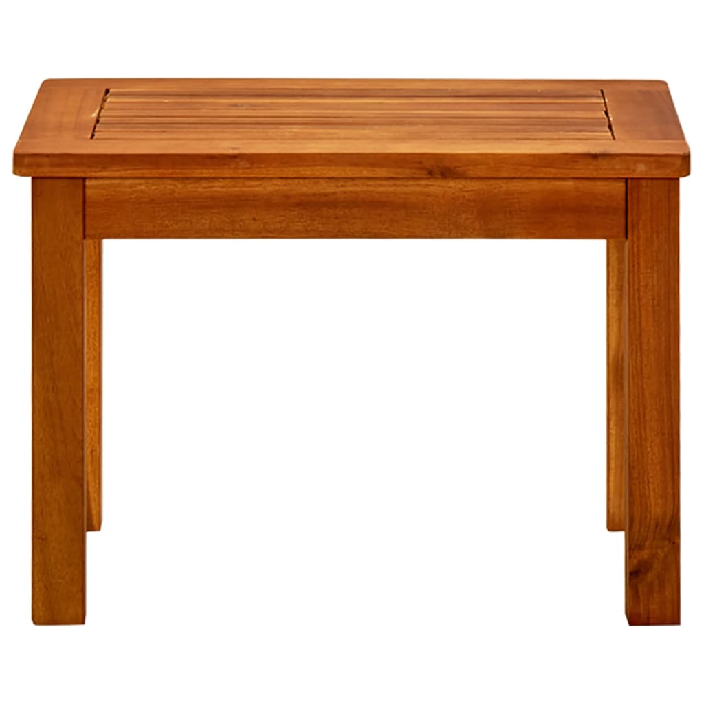 Vrtni stolić za kavu 50 x 35 x 36 cm masivno bagremovo drvo
